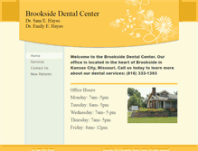 Tablet Screenshot of brooksidedentalcenter.com